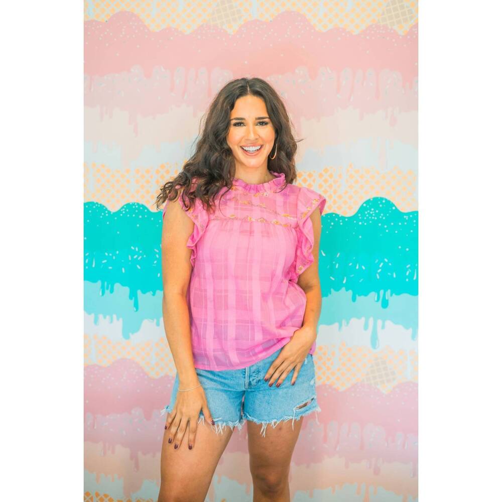 NEW LAYERZ CLOTHING dylan sleeveless top in pink
